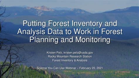 Forest inventory and analysis data in action: Examples from eastern.